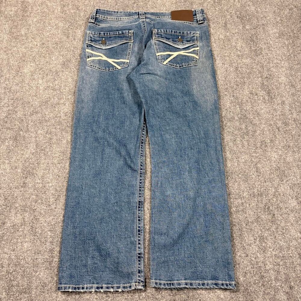 vintage y2k tk axel slim bootcut embroidered jeans